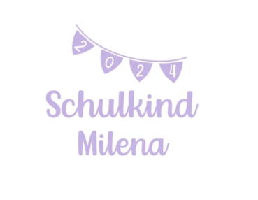 Schulkind 2024 Bügelbild